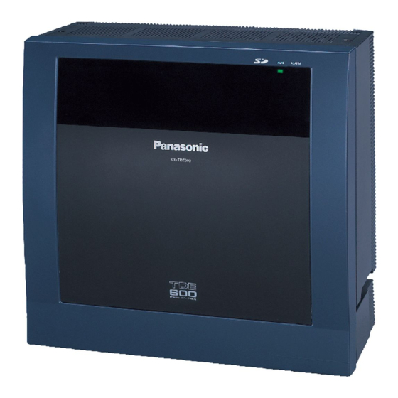 Panasonic KX-TDE600 Installation Manual