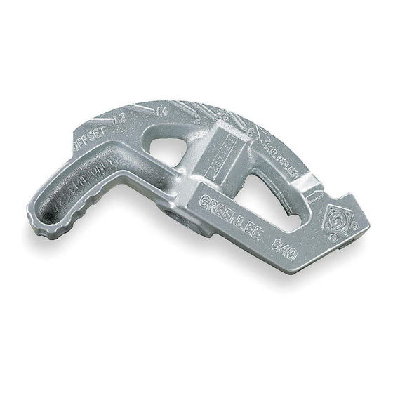 Greenlee SITE-RITE 841FH Instruction Manual