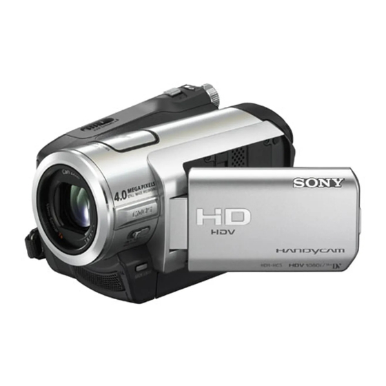 Sony Handycam HDR-HC5E Operating Manual