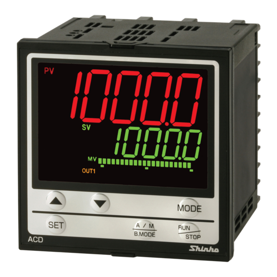 Shinko ACD-15A-R/M Instruction Manual