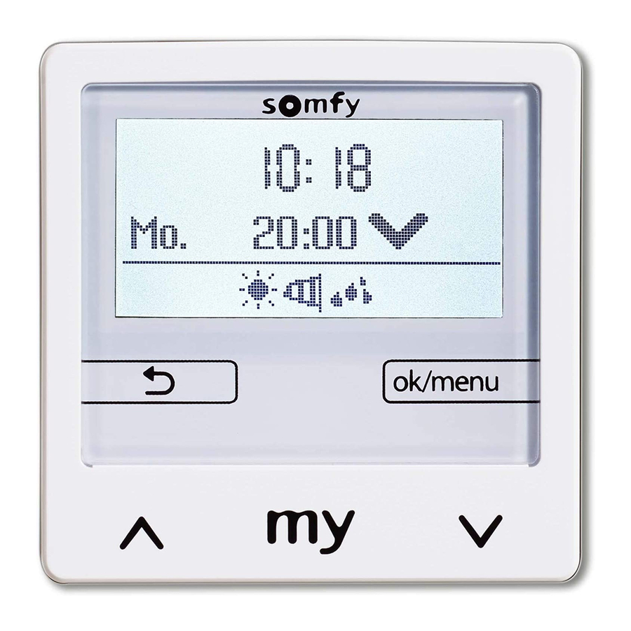 SOMFY SOLIRIS SMOOVE IB+ - Thermostat Installation Guide