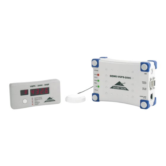 Dewetron DEWE-VGPS-200C Technical Reference Manual