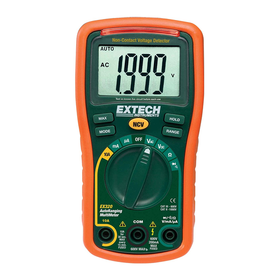 Extech Instruments EX320 User Manual