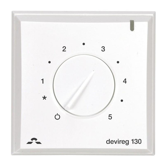 DEVI devireg 130 Installation Instructions Manual