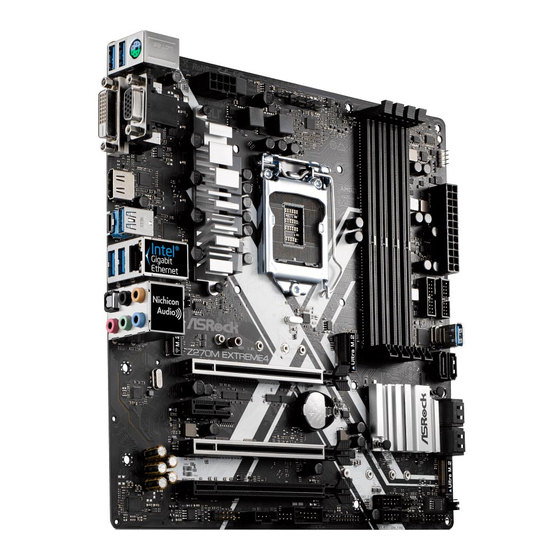 ASROCK Z270M Manual