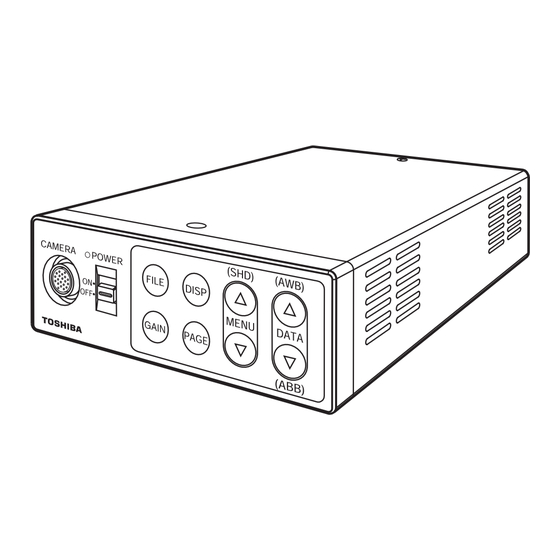 User Manuals: Toshiba IK - HD1C Camera Control Unit