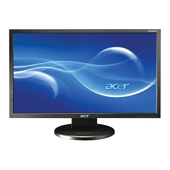 Acer V243HL User Manual