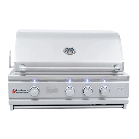 Renaissance Cooking Systems ARG30 Installation, Operation, Maintenance  Instructions & Parts List