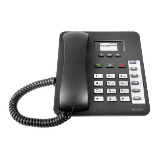 Tecdesk 1000V User Manual