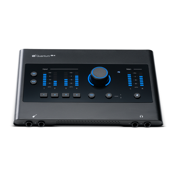 PRESONUS Quantum ES 4 Getting Started
