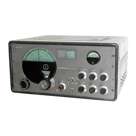 Hallicrafters SX-42 Receiver Manuals