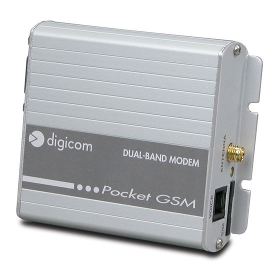Digicom pocket GSM Manuals