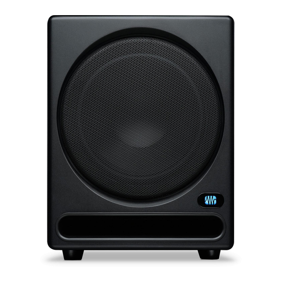 PRESONUS Temblor T10 Quick Start Manual