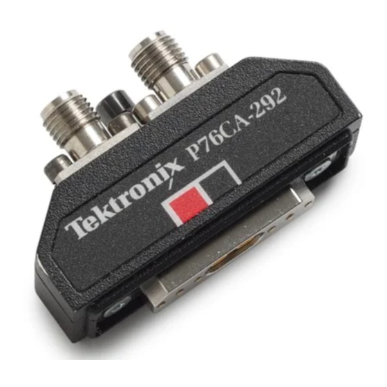 Tektronix P7600 Series Instructions