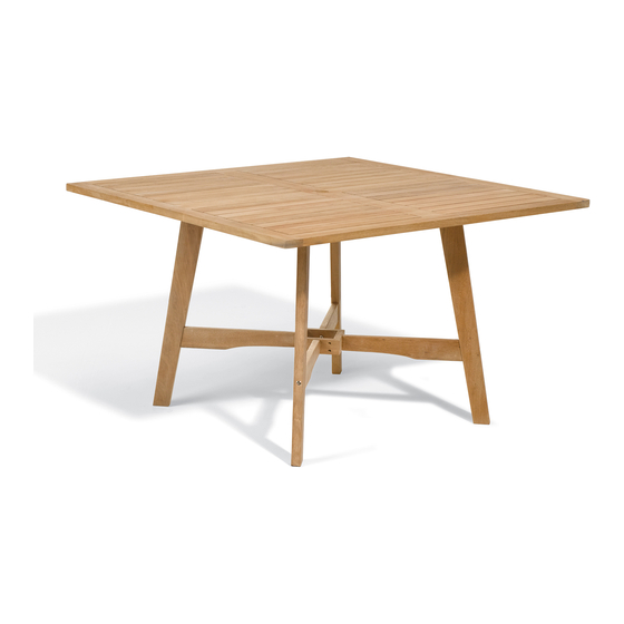 Oxford Garden WEXFORD TABLE Assembly Instructions