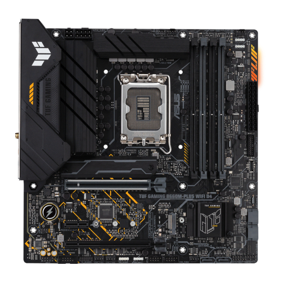 Asus TUF GAMING B660M-PLUS D4 Manuals