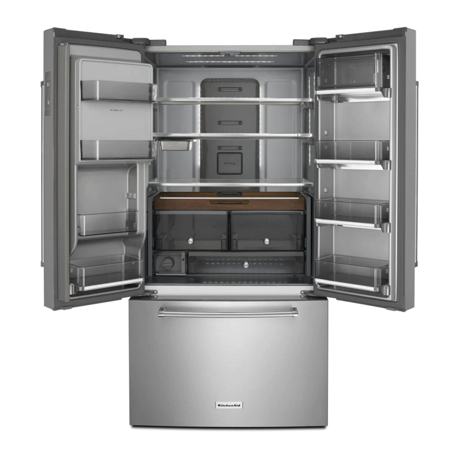 KitchenAid KRFC704FPS - 36" Counter-Depth French Door Platinum Interior Refrigerator Manual