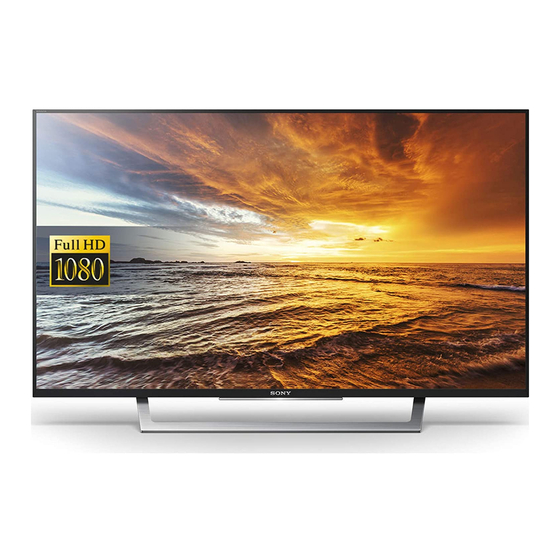 Sony KDL-32WD75 Series Operating Instructions Manual