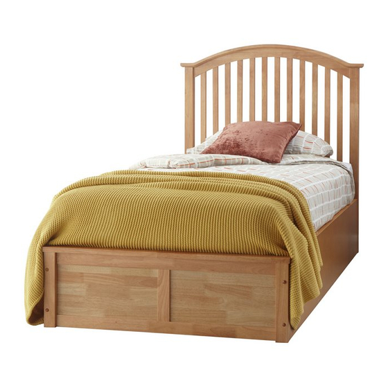 GFW MADRID WOODEN OTTOMAN BED 3FT Assembly Instructions Manual
