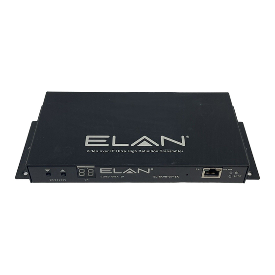 Elan Video Over IP User Manual