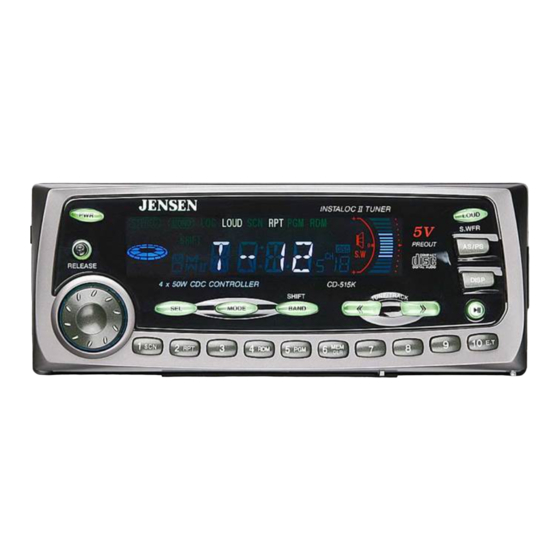 Jensen CD515K Operation