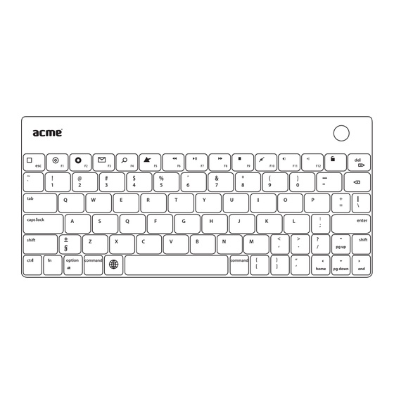ACME BK01 User Manual