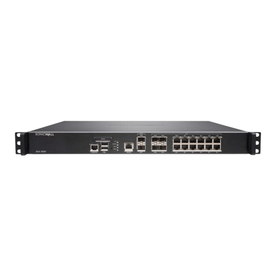 SonicWALL NSA 3600 Manuals