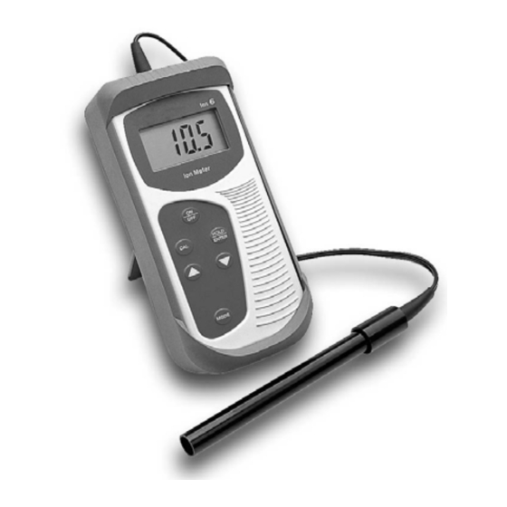 EUTECH INSTRUMENTS ECOSCAN ION 6 IONPHMV METER Instruction Manual