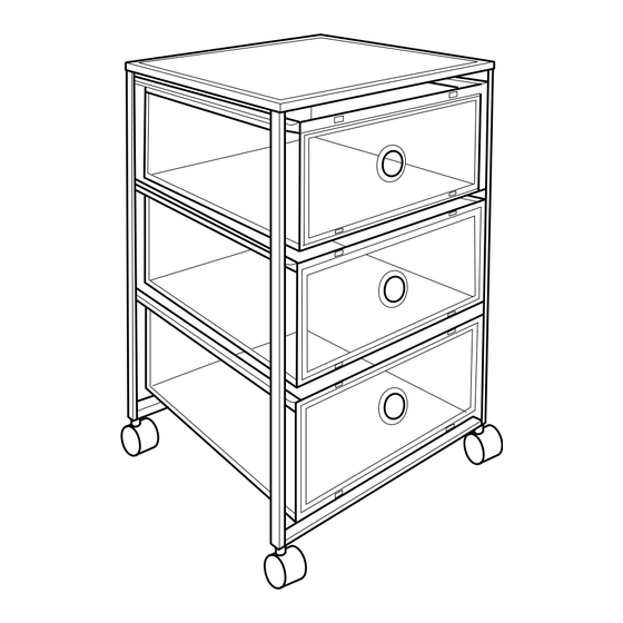IKEA ANDY DRAWER UNIT W/CASTERS 15X23" Instructions Manual