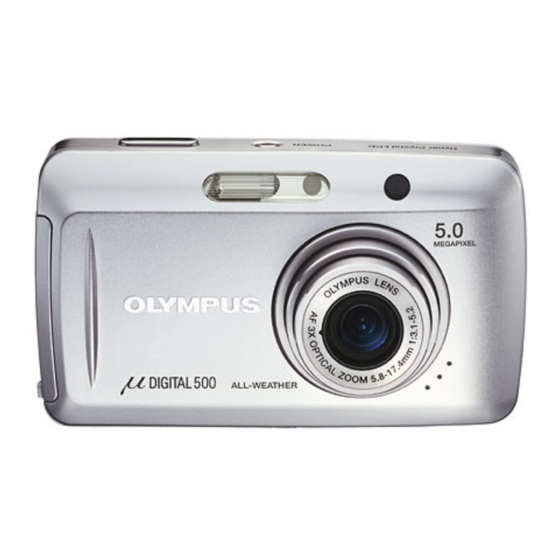 Olympus Stylus 500 Advanced Manual