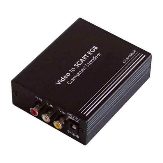 Converters.TV CCR-2SRGB Operation Manual