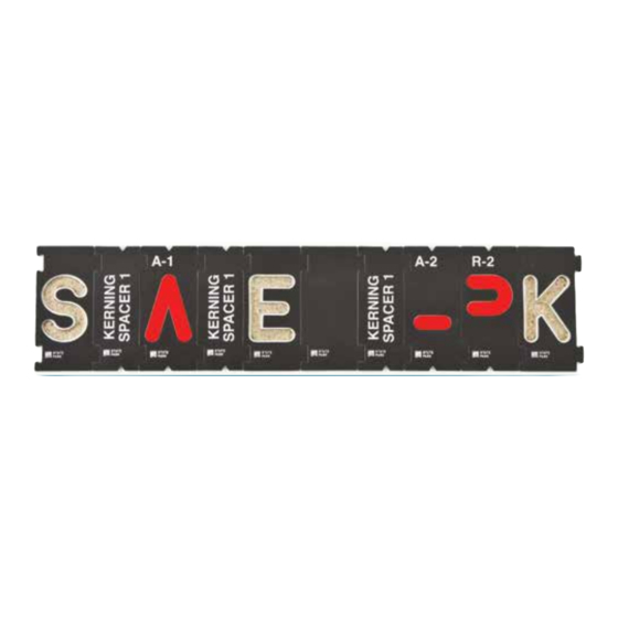 Rockler Interlock Signmaker’s Templates State Park Manual