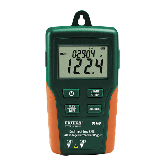 Extech Instruments DL160 User Manual