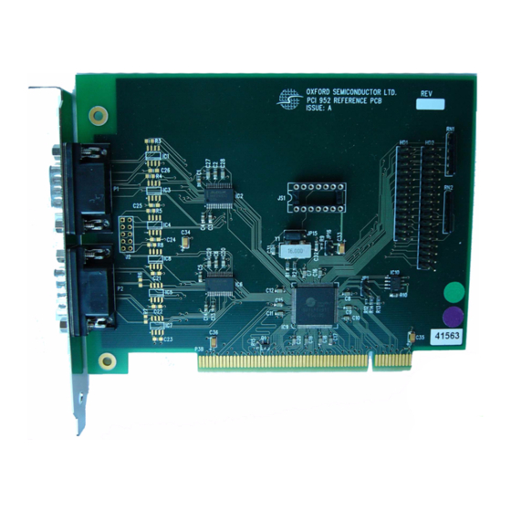 Oxford Semiconductor OX16PCI952 User Manual