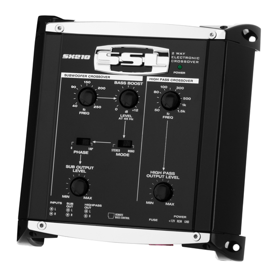 Ssl SX210 User Manual