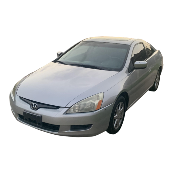 Honda Accord Coupe 2004 Online Reference Owner's Manual