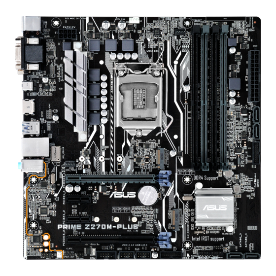 Asus PRIME Z270M-PLUS Quick Start Manual