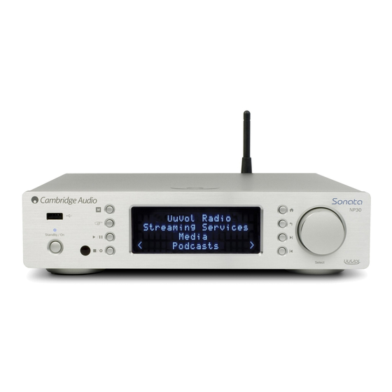 Cambridge Audio SONATA NP30 User Manual
