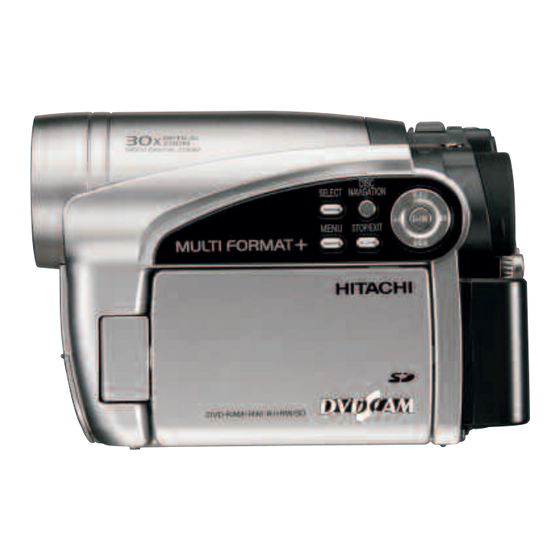 Hitachi DZ-GX5060E Technical Specifications