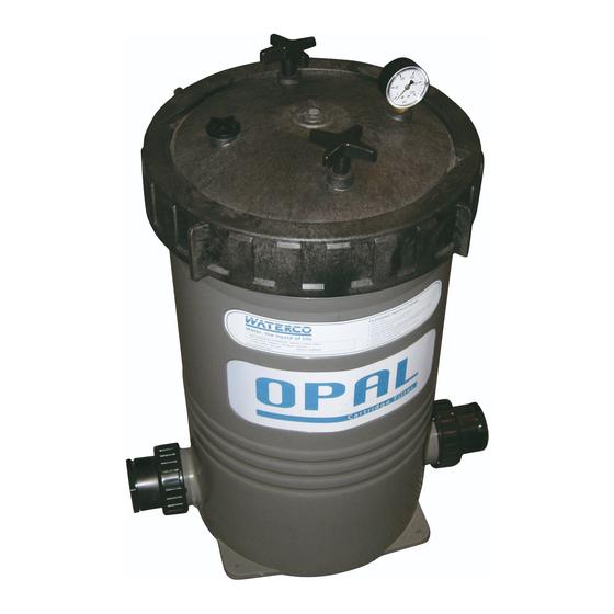 Waterco Opal Cartridge Filters Owner's Manual