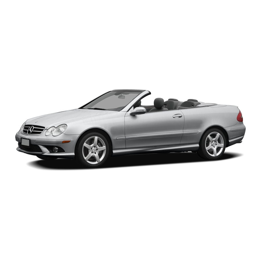 Mercedes-Benz CLK 500 2006 Operator's Manual