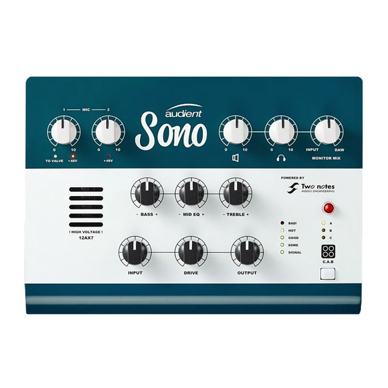 Audient Sono User Manual