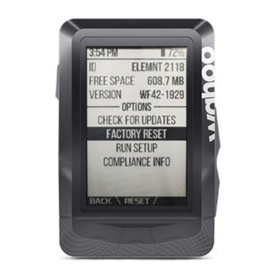 Wahoo elemnt shop frozen