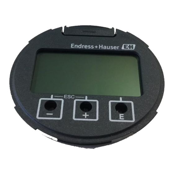 Endress+Hauser VU113 Remote Operation Manual
