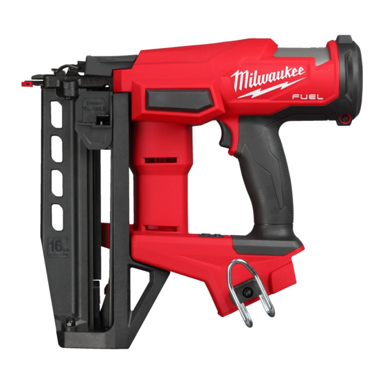 Milwaukee M18 FUEL 16GA Operator's Manual