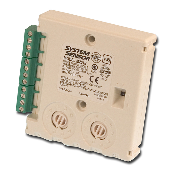 System Sensor M210E-CZ Installation Instructions