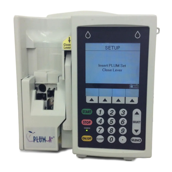 User Manuals: Hospira Plum A+ Infusion Pump
