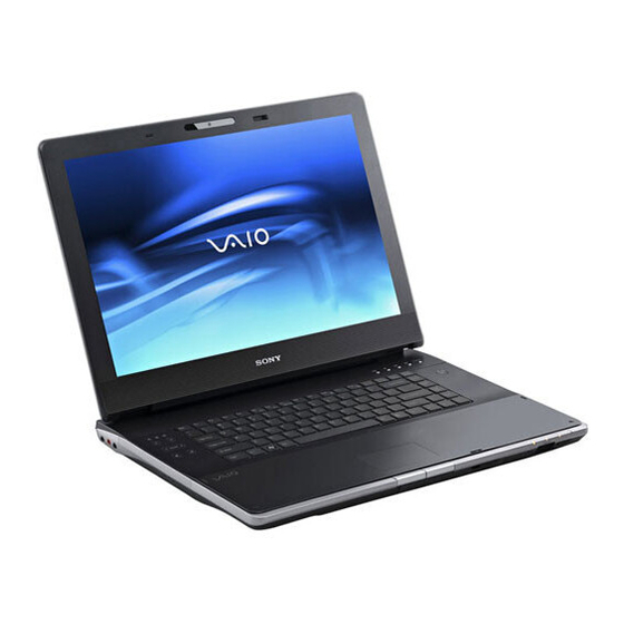 Sony VGN-AR705E User Manual