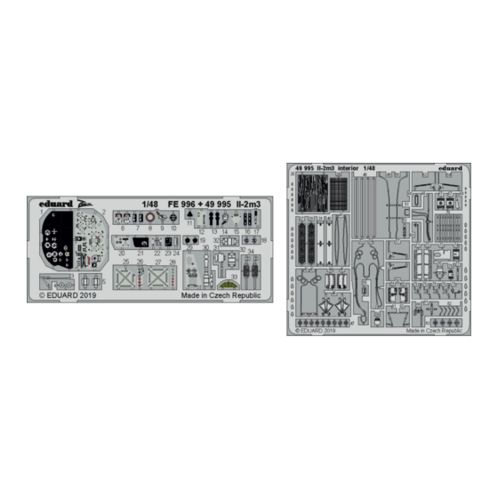 Eduard II-2m3 interior Assembly Instructions
