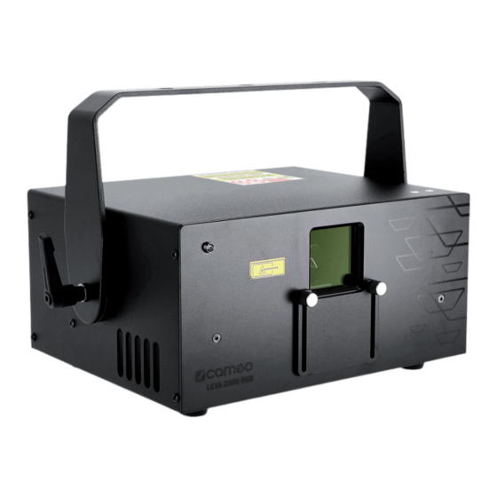 Cameo LEYA 2000 RGB User Manual